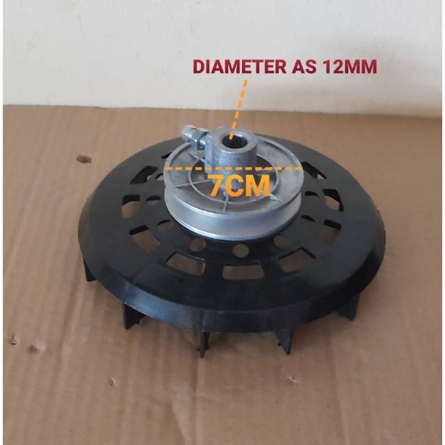 NEWBEST PULLY DINAMO WASH MESIN CUCI 12MM PULLY VANBELT DINAMO