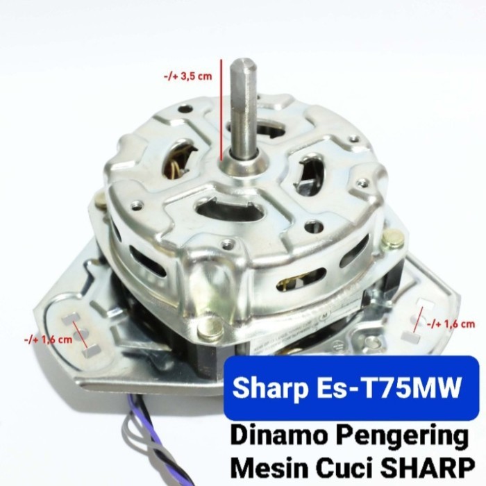 DINAMO SPIN PENGERING MESIN CUCI SHARP ES-T75MW MESIN SHARP ES T75 MW