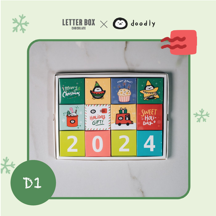

NEW! Hampers Natal - Letter Box Chocolate Christmas Gift 4x3 - SET CUSTOM Limited