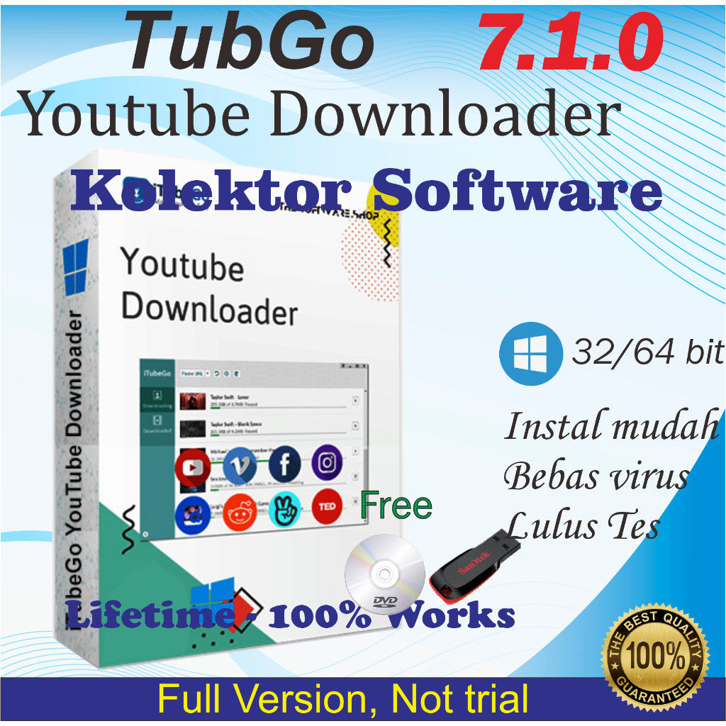 iTubeGo Youtube Downloader - Full Version, Lifetime