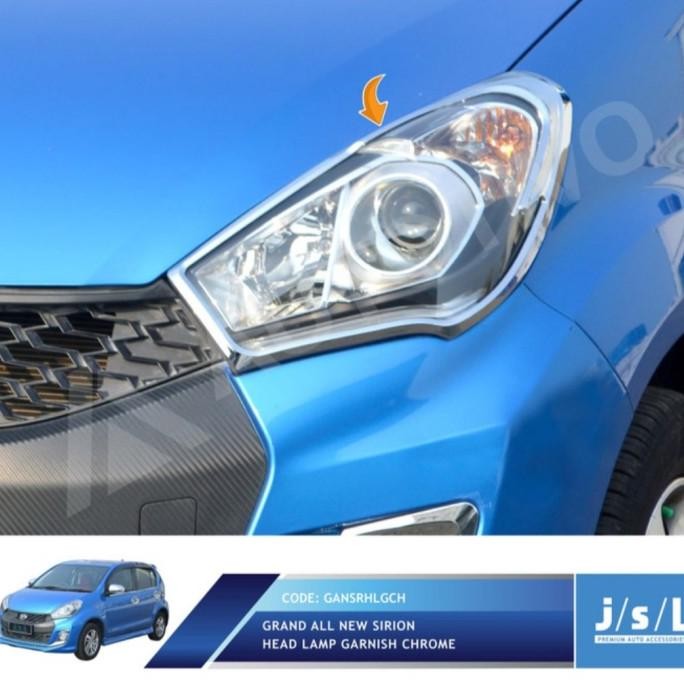 GRAND ALL NEW SIRION GARNISH LAMPU DEPAN / HEAD LAMP GARNISH CHROME