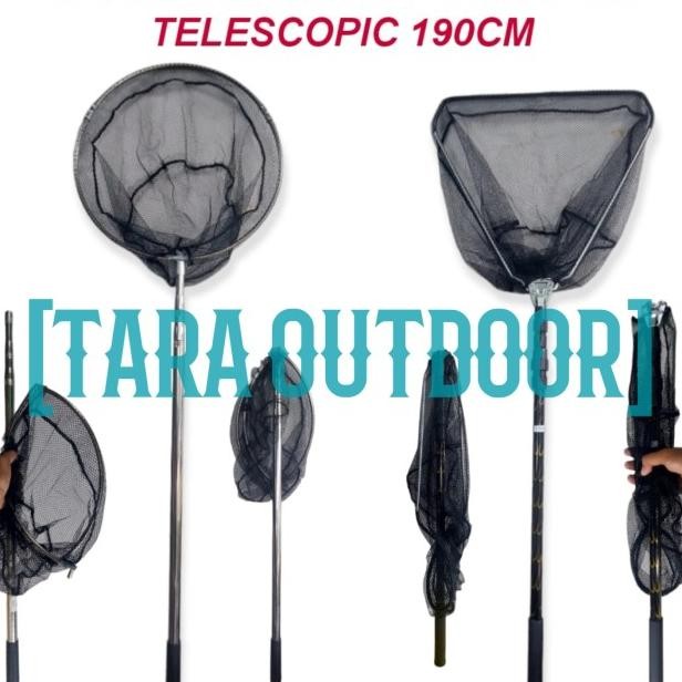Serokan Jaring Ikan Telescopic Portable Mancing