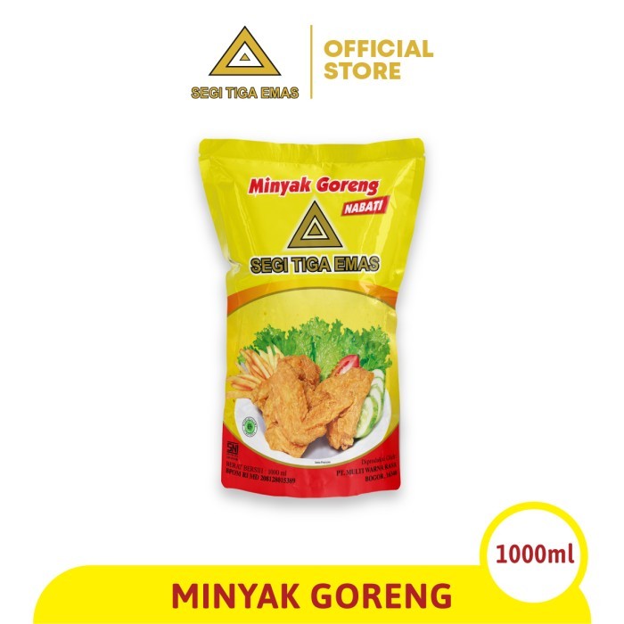 

Minyak Goreng Segi Tiga Emas 1 Liter (1L X 12Pcs / Dus) Promo