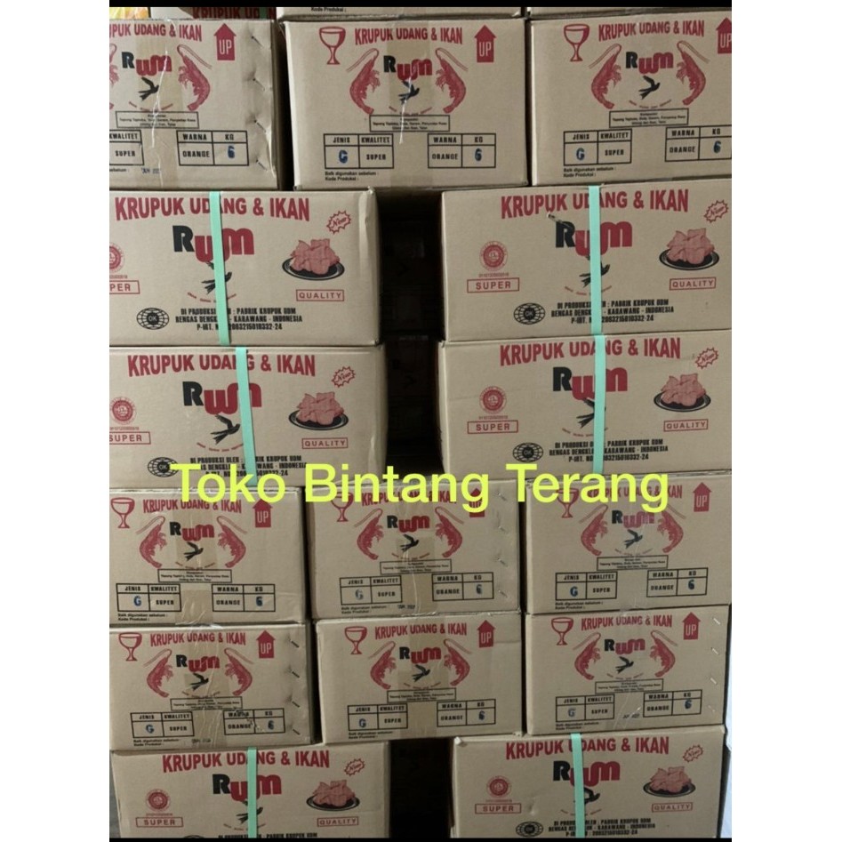 

Krupuk Udang & Ikan Rwm Gondang 1 Dus 6 Kg Terbaru