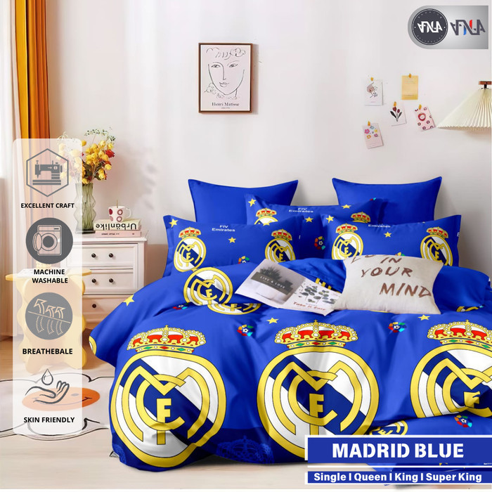 Bedcover Set Motif Club Bola/Bedcover+Sprei Gambar Logo Club Bola New