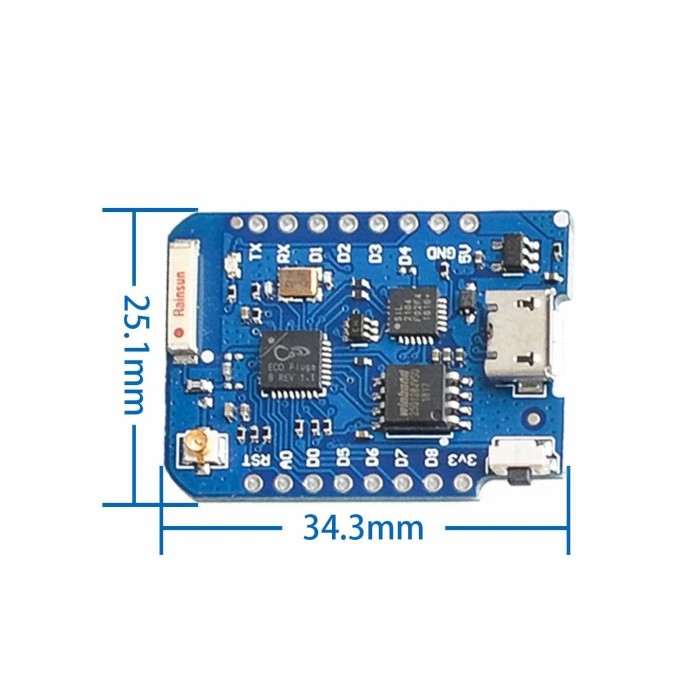 Wemos D1 Mini Pro-16 + Dual Antena Upgrade Version Esp8266