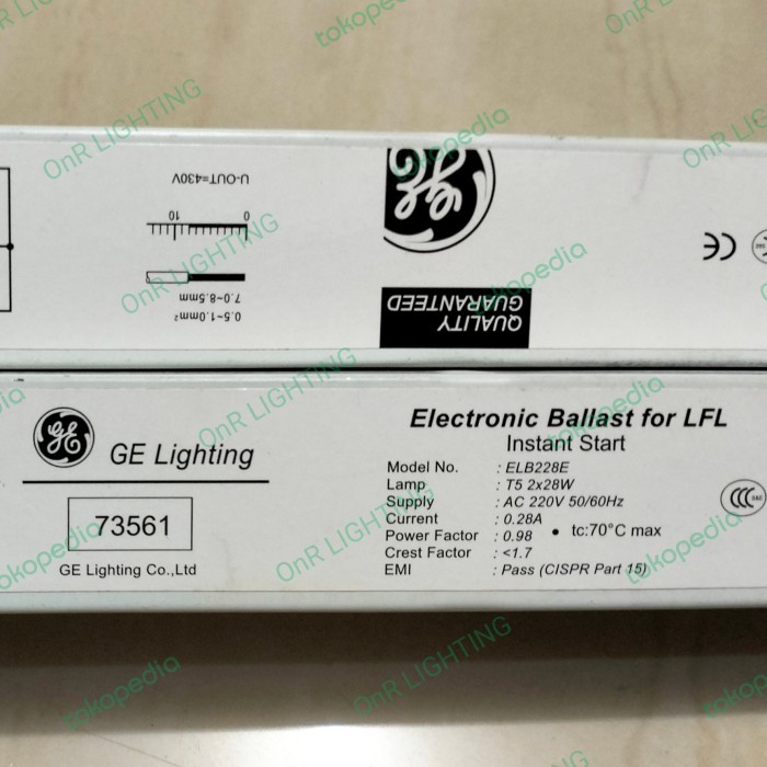 Electronic Ballast T5 2X28W Ge