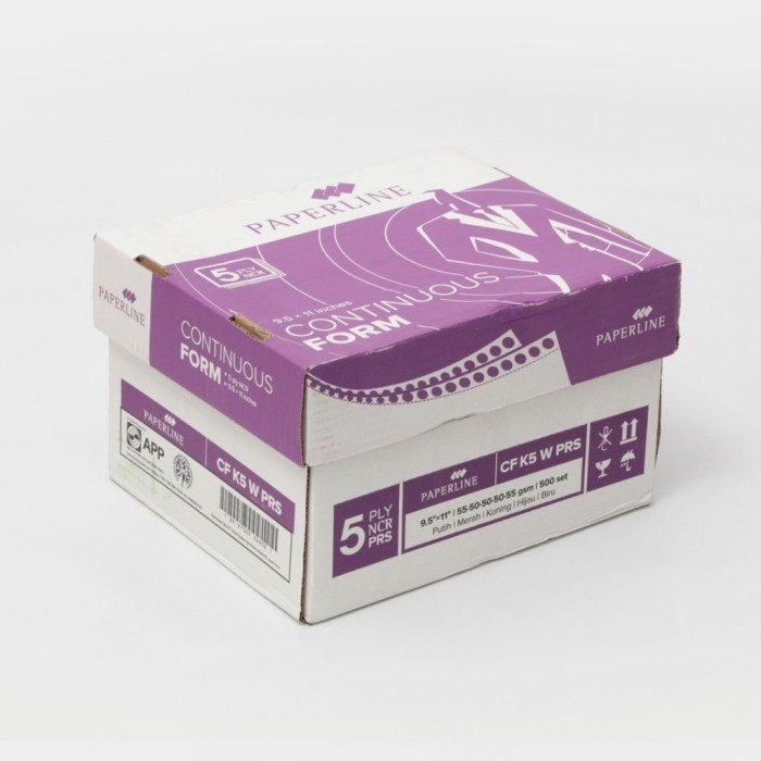 

5 Ply : 2 Prs Warna Kertas Continuous Form Paperline 9.5X11 Promo
