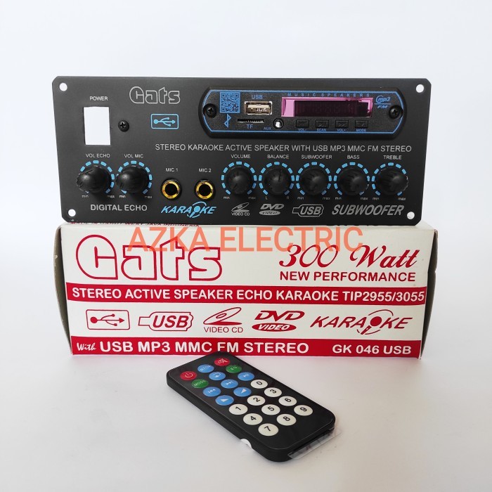 Cuci Gudang Kit Power Amplifier Speaker Aktif Stereo Plus Mp3 Bluetooth 300 Watt