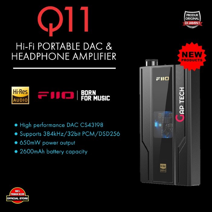 Cuci Gudang Fiio Q11 / Q 11 Portable Hi-Fi Dac And Headphone Amplifier / Dac Amp