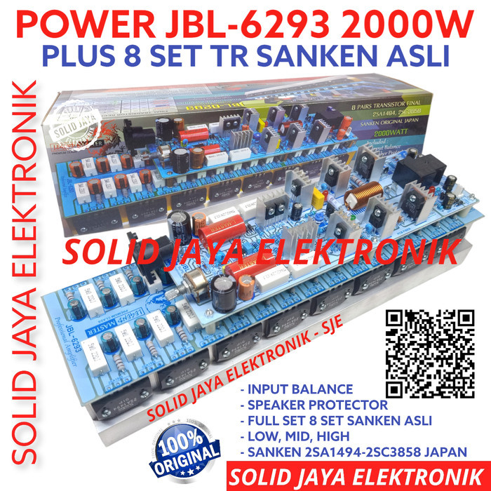 Cuci Gudang Kit Power Jbl6293 Jbl 6293 Jbl-6293 2000W Tr Sanken Asli Japan