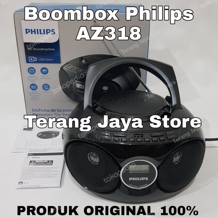 Termurah Cd Soundmachine Philips Az318B Radio Cd Player Boombox Philips Az318