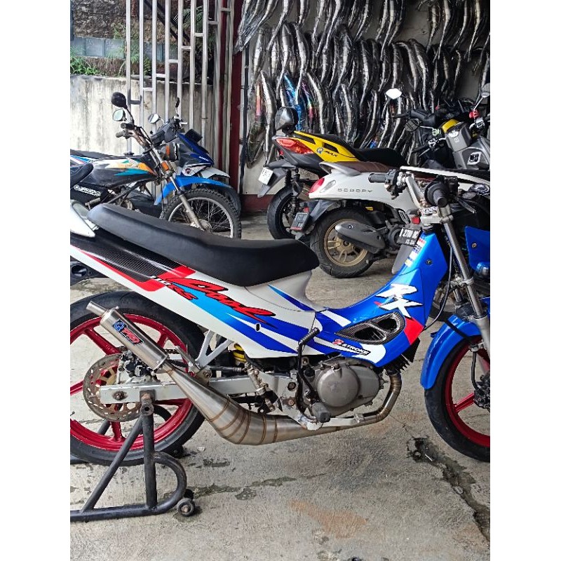 KNALPOT SUZUKI RK COOL,Tiara,Rc100 TYPE BM POWER STAINLESS STEEL