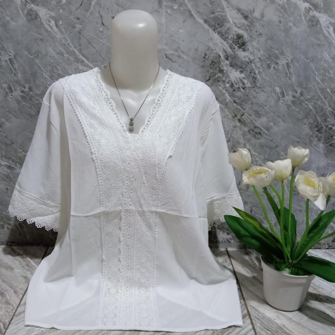 ATASAN BLUS KHUSUS PUTIH