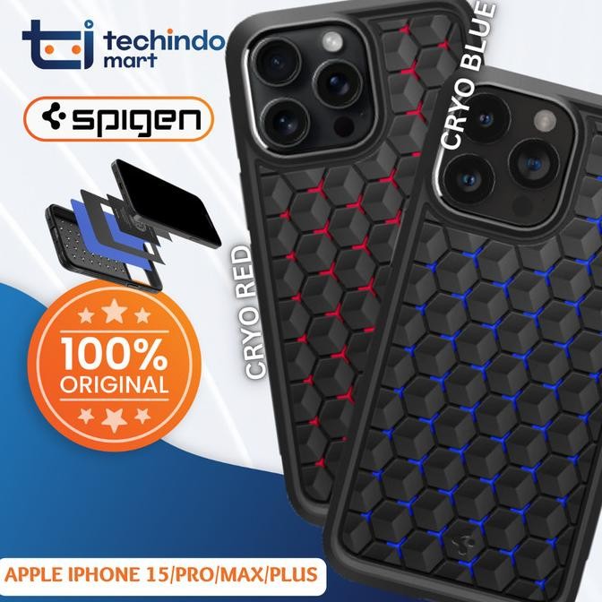 Case iPhone 15 Pro Max Spigen Cryo Armor Cooling Gaming Casing