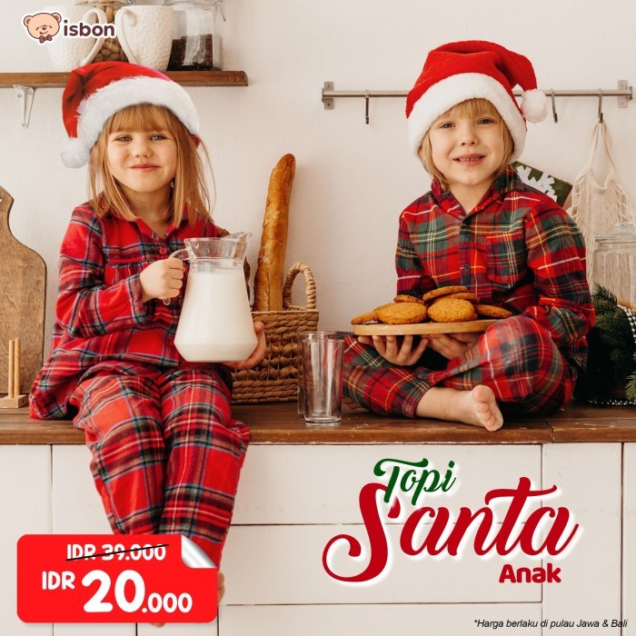 

NEW! Topi natal santa claus anak dan dewasa warna merah-istana boneka - Topi Santa Anak Limited
