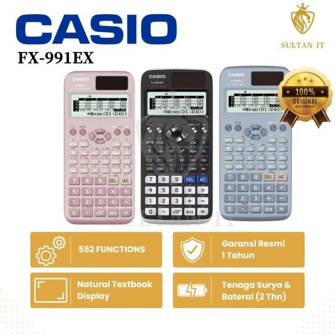 

TERLARIS - KALKULATOR SCIENTIFIC CASIO FX 991EX - Hitam Putih ORIGINAL