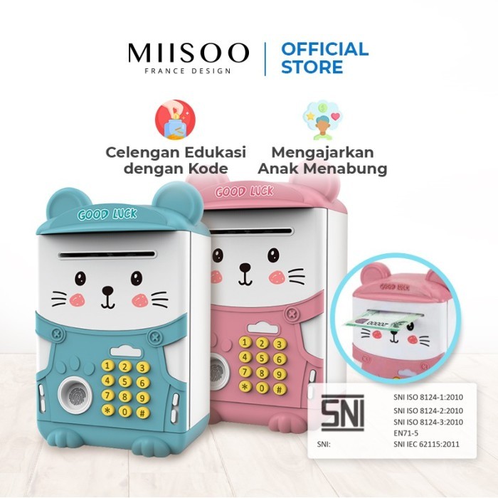 Miisoo Celengan Lucu Music Saving Box/Coin Bank/Celengan Karakter