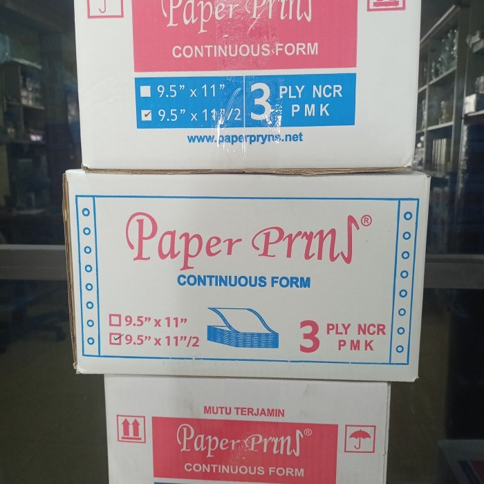 

Continuos Form Paperpryns 3Ply Ncr Bagi 2 New
