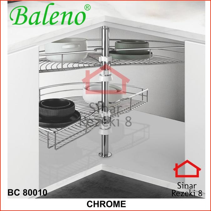 Rak Dapur Taco Sudut 180 Derajat Putar Serbaguna Panci Wajan HW-0091i TK