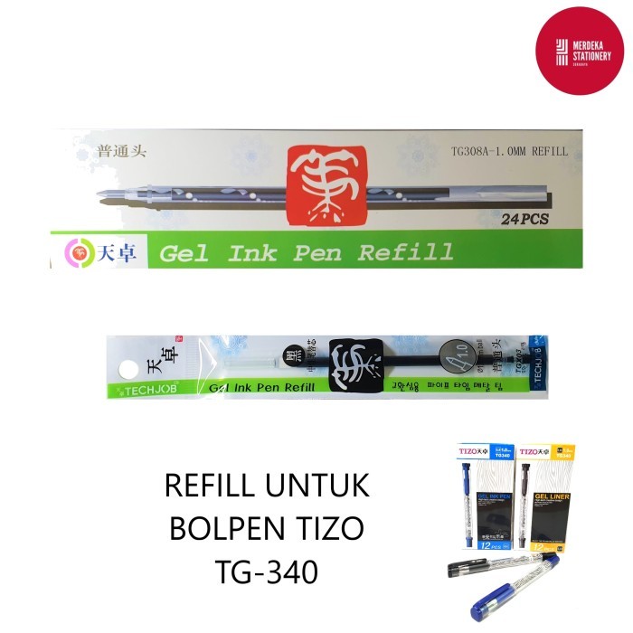 

Terlaris (ISI 24)Refill/Isi/Tinta pulpen/bolpen/ballpen Tizo TG308A 1.0 TG340 SALE