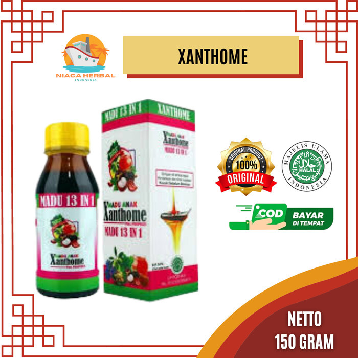 

XANTHOME - Madu Anak Xanthome Plus Propolis 13 in 1 - Madu Anak Sehat