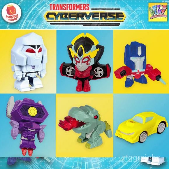 Pocket McDonald Transformer Toy Optimus Prime Megatron Steel Cable Doll Collection Tide Play Ornamen