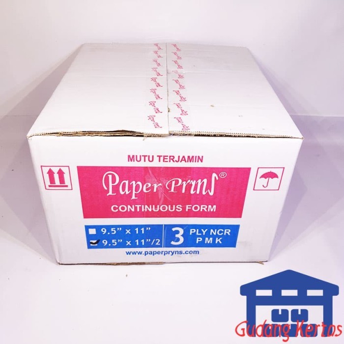 

Continuous Form 91/2 X 11/2 3Ply Paperpryns (Bagi 2) New