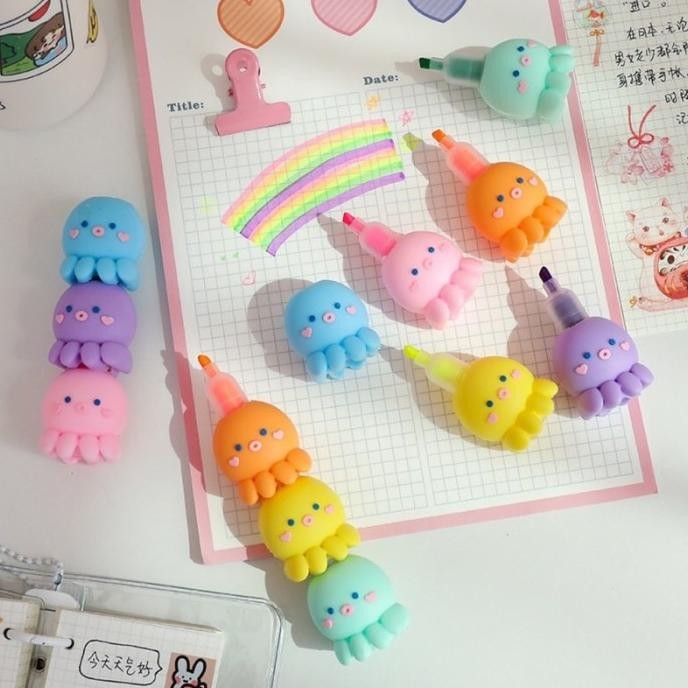 

Produk Baru!! Stabilo Unik Octppus isi 5pcs. Stabilo Anak / Highlighters Unik