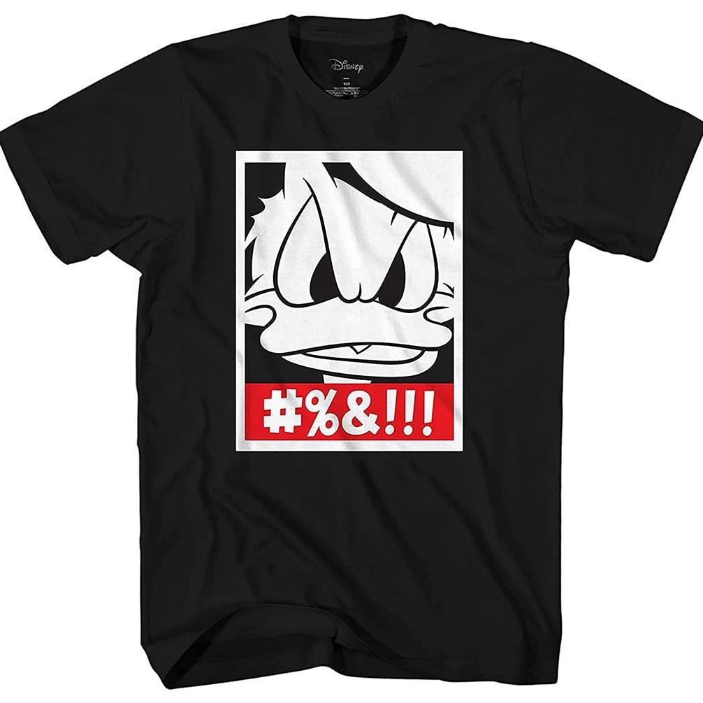 Kaos Disney Mens Donald Duck Frame Face Disneyland World Funny Humor Adult Unisex