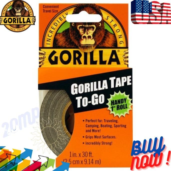 

BEBAS ONGKIR - Isolasi Lakban Gorilla Tape To Go Handy Roll 1Inch