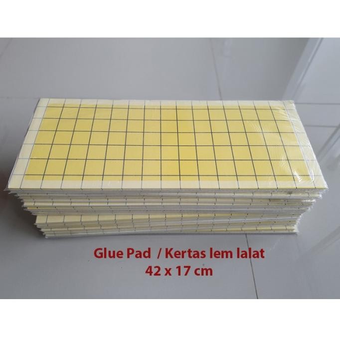 

NEW 10 lembar Glue Pad / Glue Board / Gluepad Flycatcher Size 42x17cm