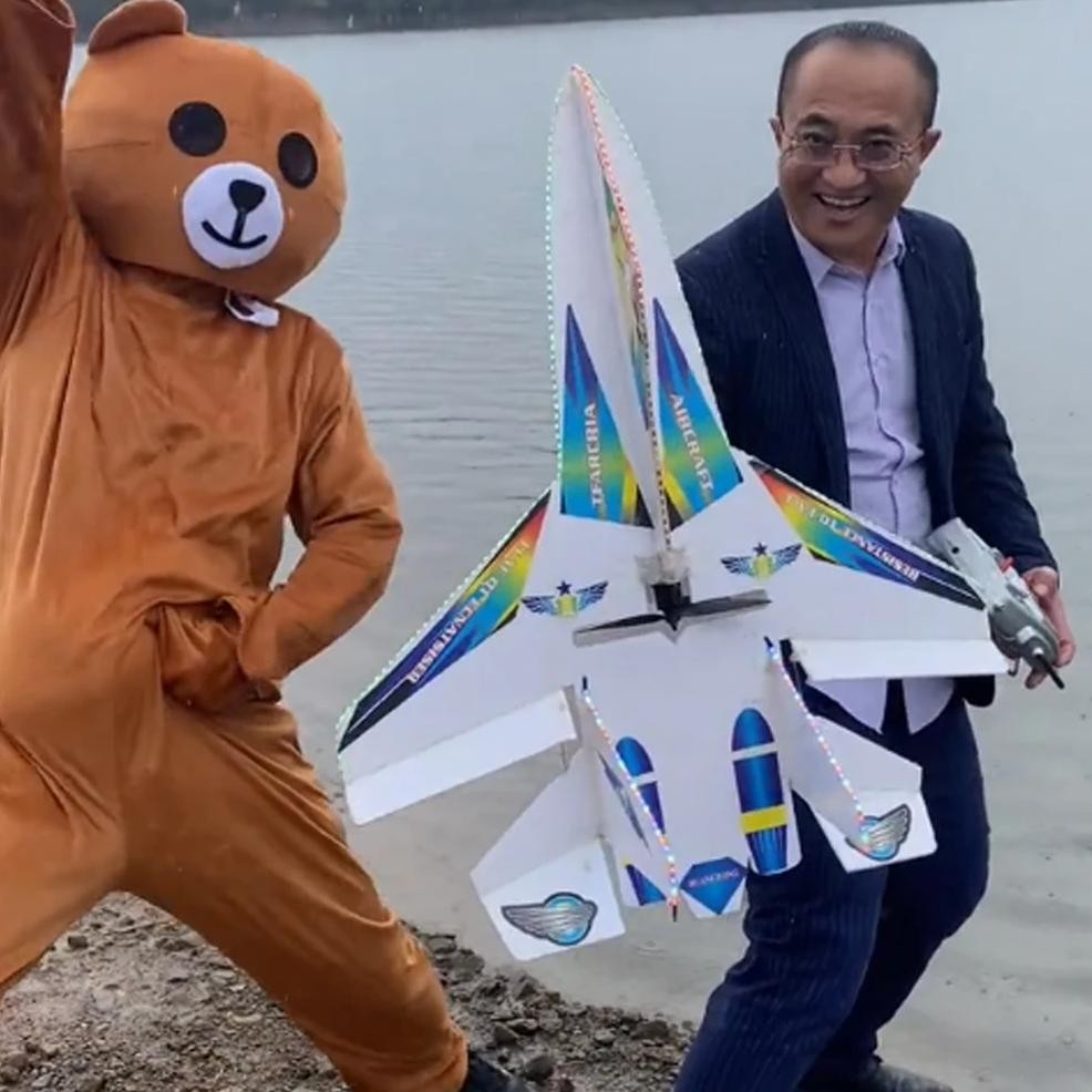 MAGIC BOARD DIY RC PLANE PNP SET F22 REMOTE CONTROL AIRPLANE OUTDOOR RC AIRCRAFT MODEL HOBBY TOY GIF