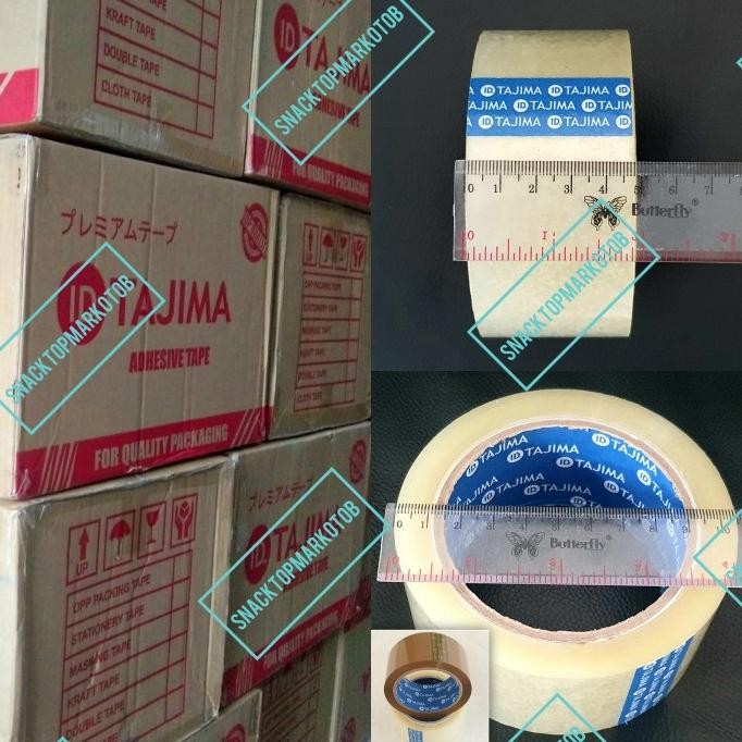 

Lakban Bening/Coklat Tajima BlueCore 2Inch(48MM) 90Yards Per DUS 72Pcs