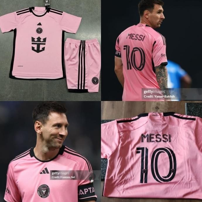 TERBARU - JERSEY BAJU BOLA ANAK MIAMMII HOME KIDS 2024/2025 + MESSI