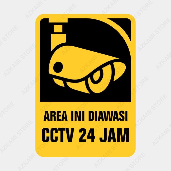 

TERBARU - Rambu Diawasi CCTV 24 JAM 35cm x 50cm Plat Alumunium