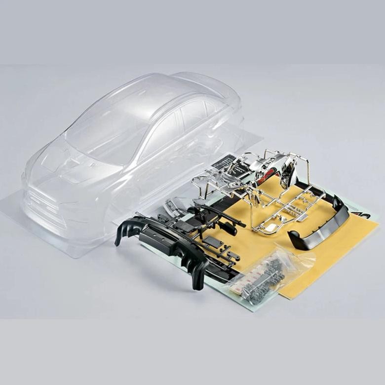 KILLERBODY 48001 RC 1/10 TOURING ELECTRIC PC CCAR EVO LANCER MITSUBISHI LANCER EVOLUTION X DIY VERSI