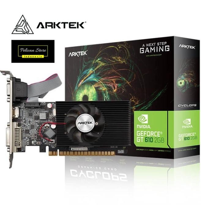 Arktek Nvidia Geforce Gt610 2Gb 64Bit Graphics Card Vga Promo