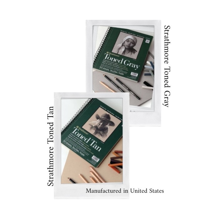 

Triyper Strathmore Toned Tan And Toned Gray 400 Series Sketch Pad 50 Sheets