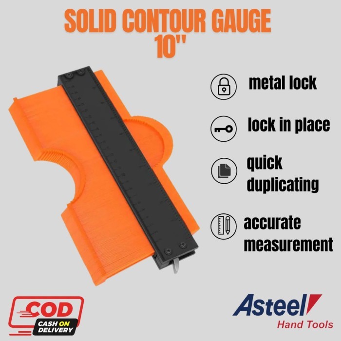 

Triyper Super Sale! Asteel Gauge Besar 10 Inch 25 Cm / Alat Pembuat Pola Gambar Lebih Presisi /