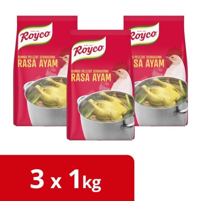 

Royco Bumbu Pelezat Rasa Ayam 1Kg - 3 Pouch