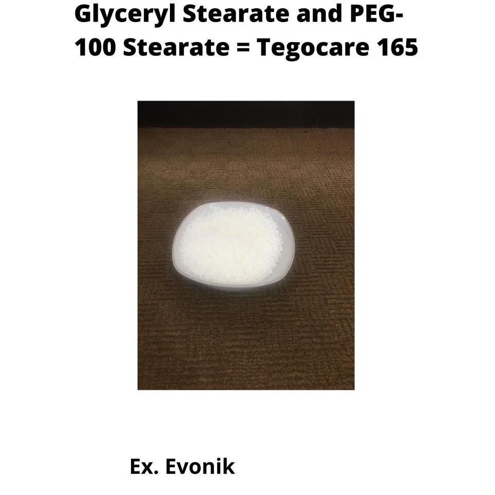 

TERMURAH - Glyceryl Stearate and PEG -100 Stearate = Tegocare 165 (1 Kg)