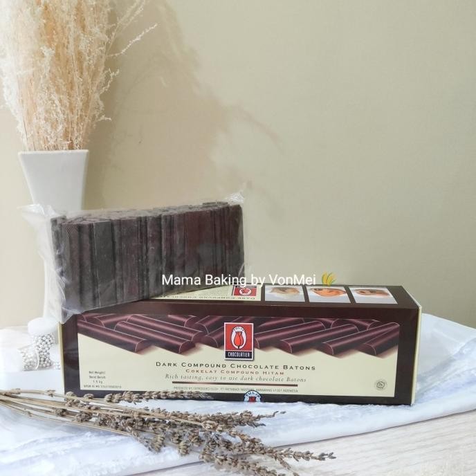 

Tulip Batons Dark Compound Chocolate Cokelat Batang Baton Tulip 500 Gr Terlaris
