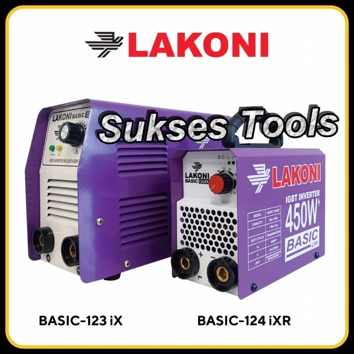 Lakoni Basic 123 IX Mesin Las Listrik 120 A 450 Watt ++ dan Basic 124 mini