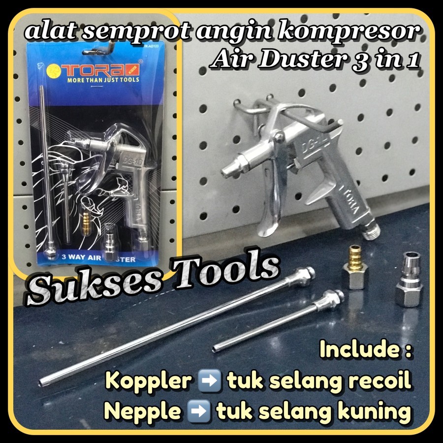 Air Duster - Alat Semprot Angin - Pistol Kompressor Angin Komplit