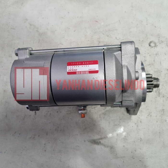 Tersedia Dinamo Starter Kubota 17123-63017 Denso 228000-4594 12V