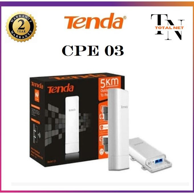 Tenda CP O3 03 CPE03 5Km Outdoor Point To Point CPEO3 CPE O3 CPE 03