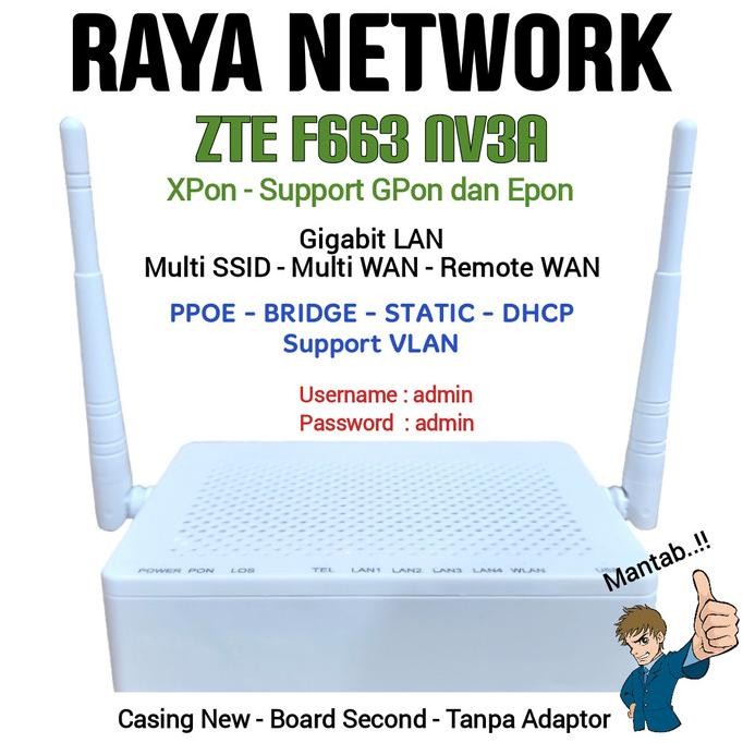ONU ZTE F663nv3a XPon Second