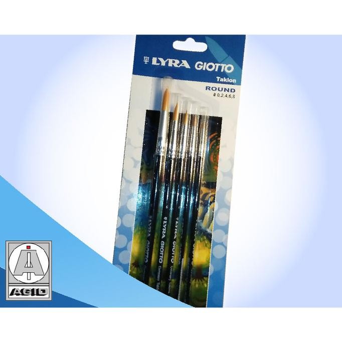 

Lyra Art Brush Flat & Round Set (kuas lukis)