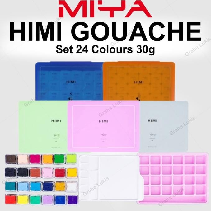

MIYA HIMI GOUACHE SET 24 COLOURS X 30ML